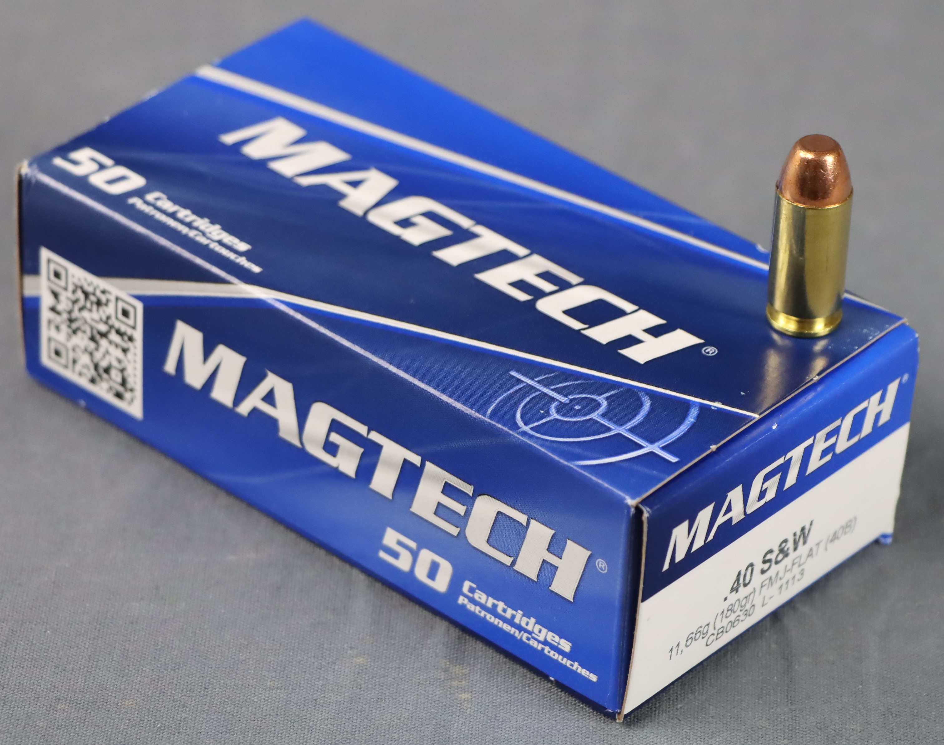 Magtech .40 S&W FMJ -Flat  180 grs. (40B)