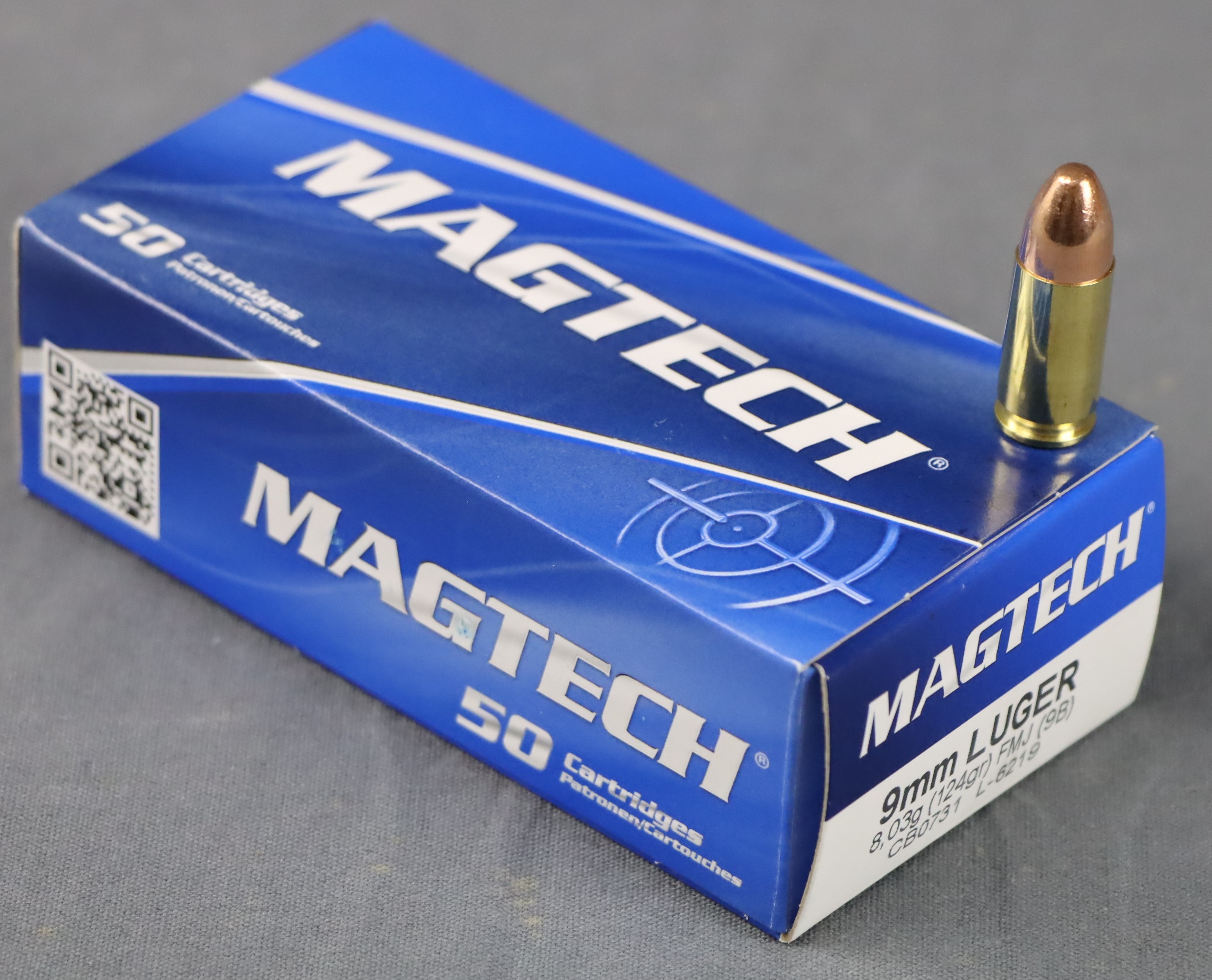 Magtech 9 mm Luger FMJ 124 grs. / 8,03 g. (9B)