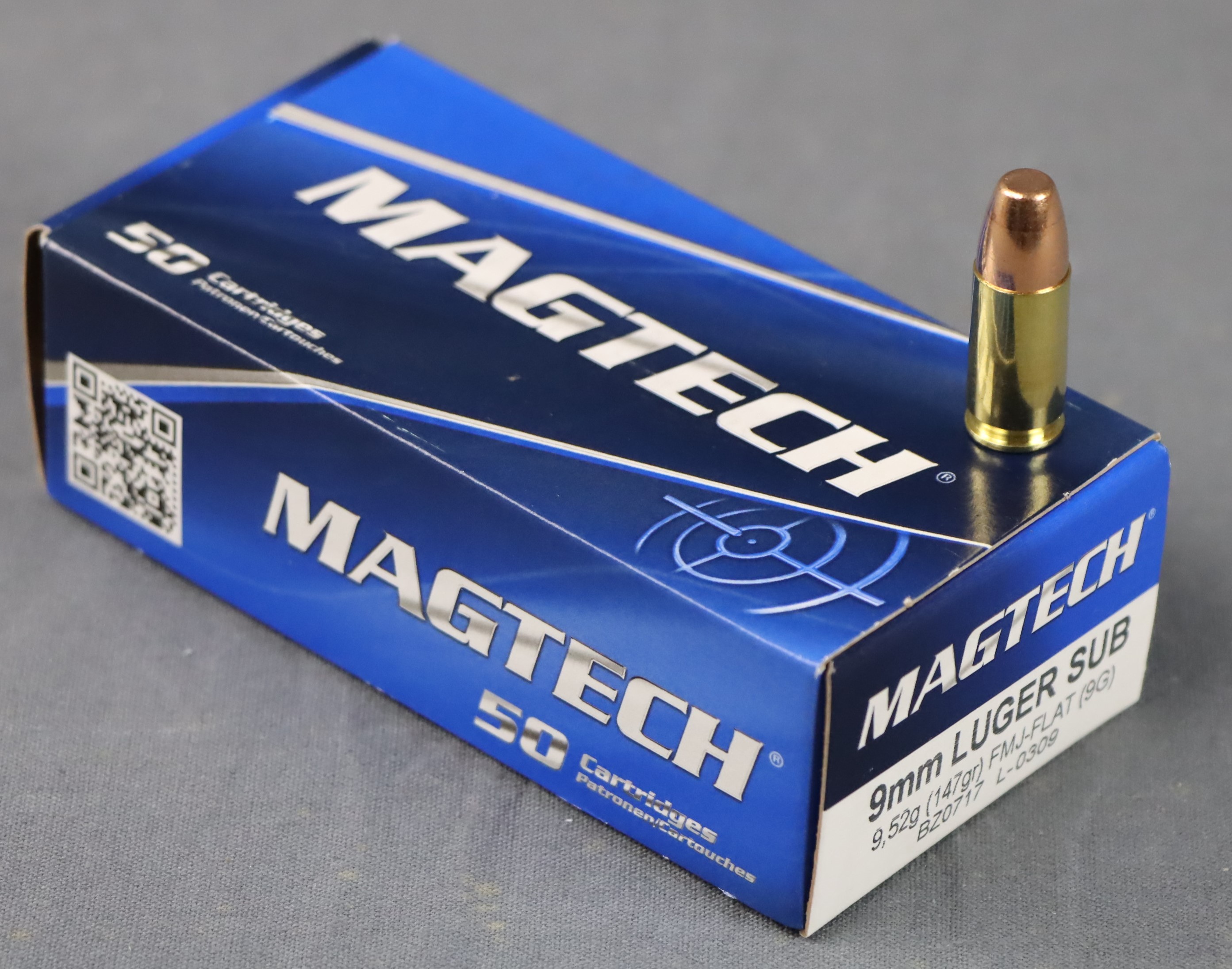 Magtech 9 mm Luger FMJ SUB 147 gr. (9G)